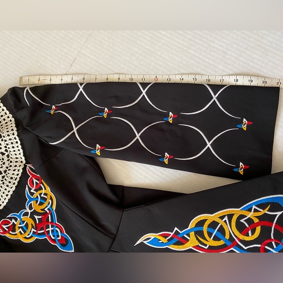 Irish Step Dance Costume with Cape Piece Custom Design Size XS - Picture 16 of 16